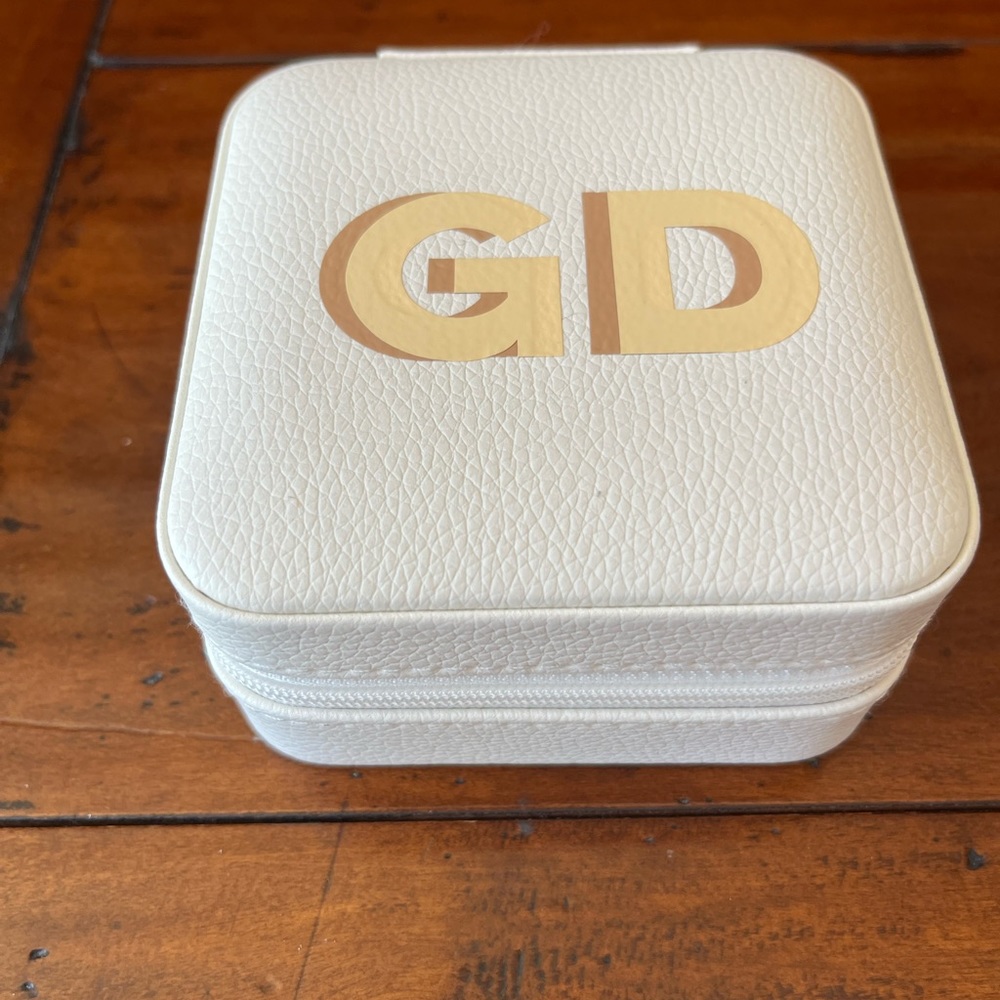 NWT Travel Jewelry box case monogrammed